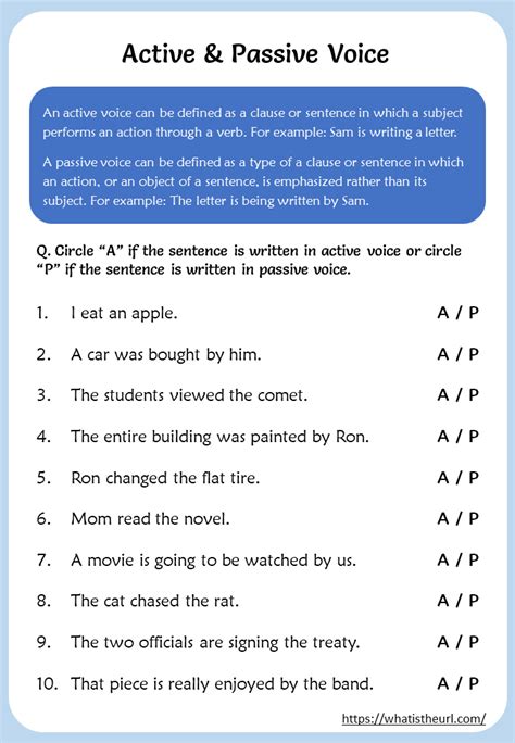 k5 learning english worksheets|Active and passive sentences .